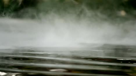 hielo seco en agua