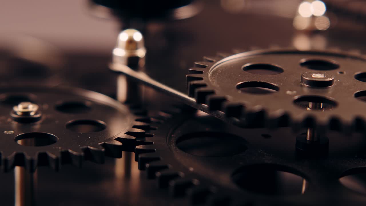 Retro Grunge Industrial Mechanic Clock Gears