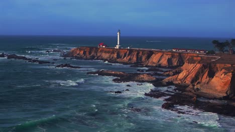 lighthouse on a dramatic coastline
