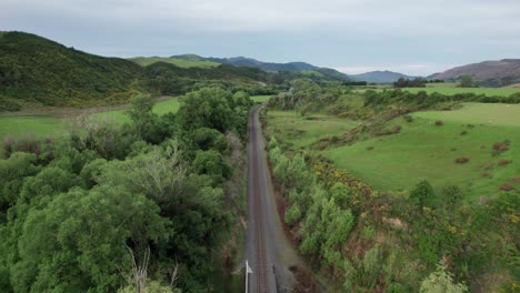 nueva zelanda viejo ferrocarril de tierras de cultivo