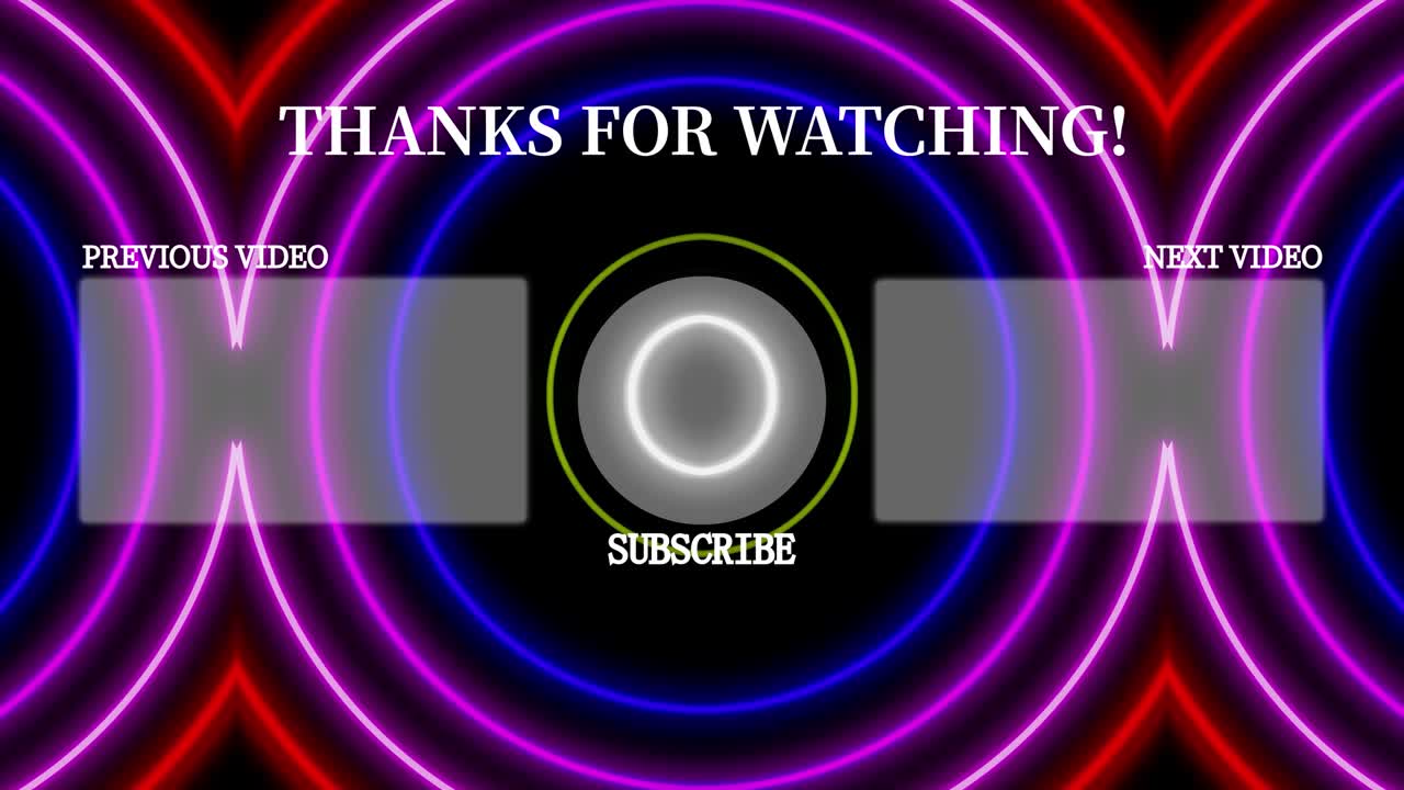 patrón de signo de neón tarjeta de finalización pantalla de finalización gráficos de movimiento