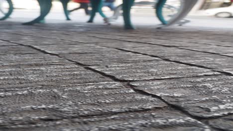 cobblestone pavement with outdoor furniture