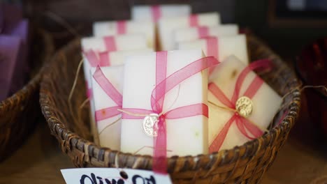 handmade olive oil soap gift basket