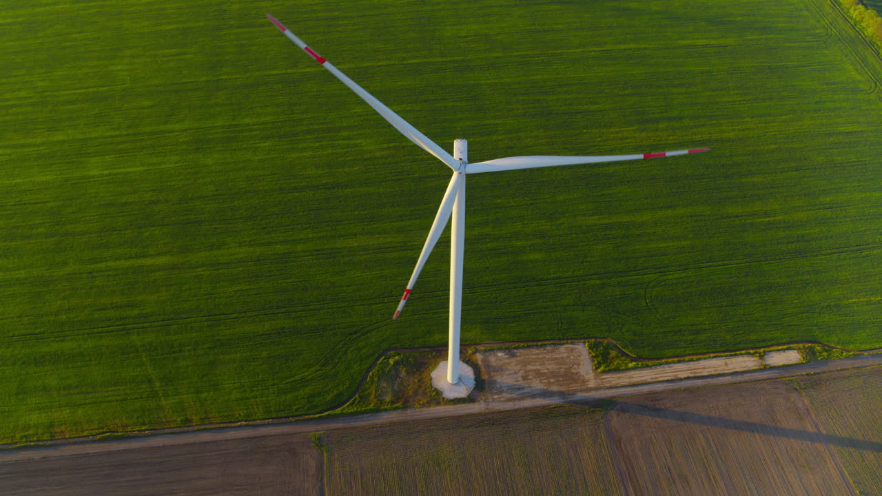 Premium stock video - Windmill farm generating green power. view of ...