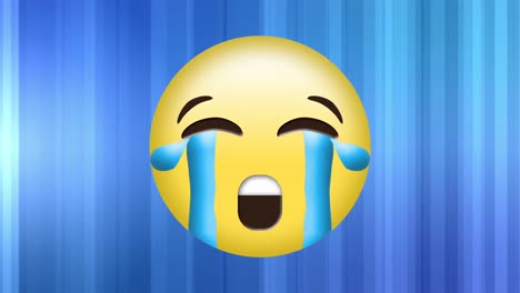 video generado digitalmente de un emoji llorando