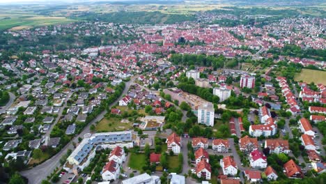 Luftaufnahme-Rottenburg-Am-Neckar,-Deutschland.