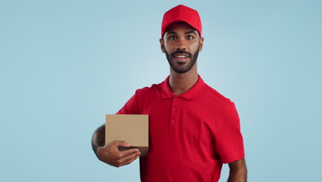 sonrisa de estudio de publicidad, mensajero