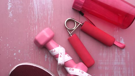 pink fitness equipment