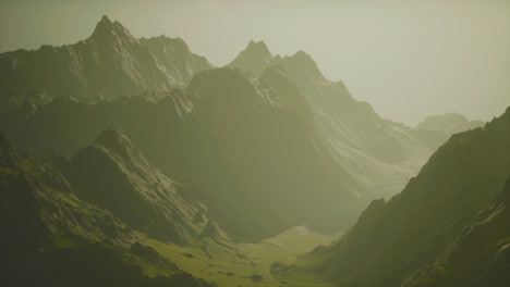 fog in the mountains of norway
