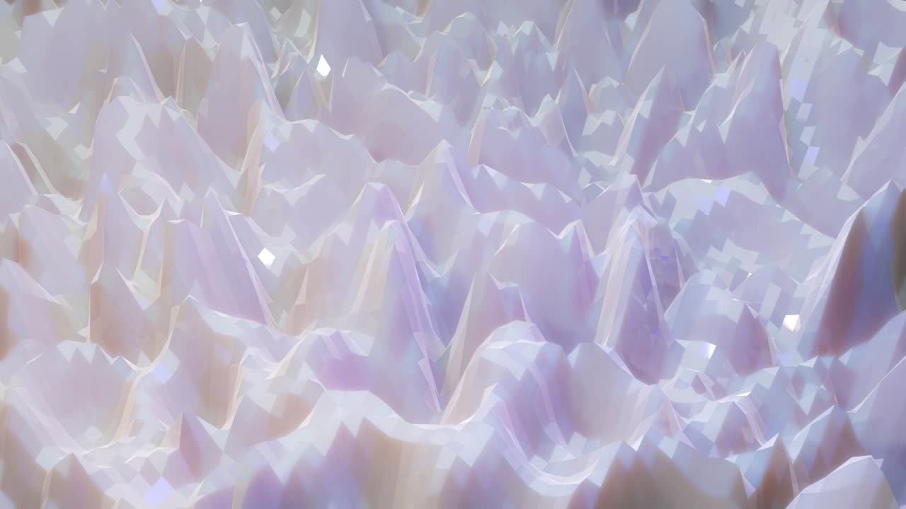 estilo creativo abstracto blanco bajo fondo poli en 4k. ondas abstractas se mueven en superficie brillante en bucle. animación suave y sin costuras. simple bg geométrico minimalista.