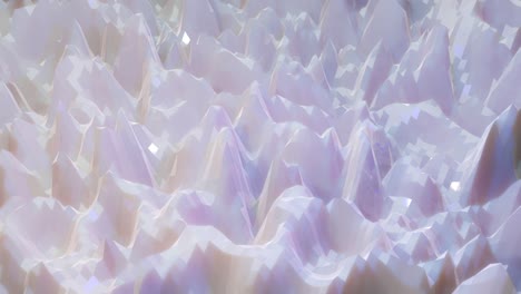 estilo creativo abstracto blanco bajo fondo poli en 4k. ondas abstractas se mueven en superficie brillante en bucle. animación suave y sin costuras. simple bg geométrico minimalista.