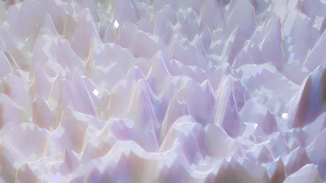 stylish creative abstract white low poly background in 4k. abstract waves move on glossy surface in loop. smooth soft seamless animation. simple minimalistic geometric bg.