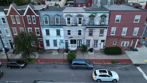 row houses in american city