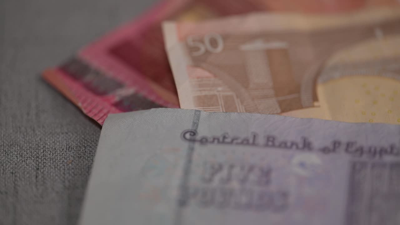 análisis macro del billete de la libra egipcia, moneda