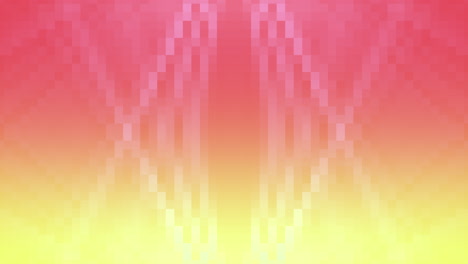 pixel art background with pink and yellow gradient