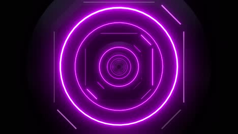 abstract purple neon tunnel
