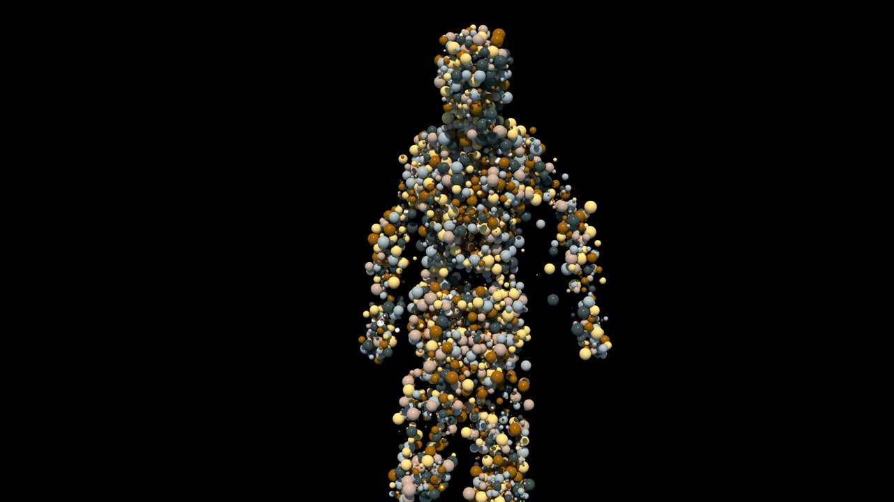 изолированный человек мяч идет к камере