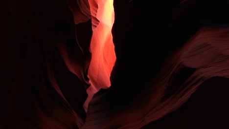 tiltup of an red sandstone formation in antelope canyon arizona