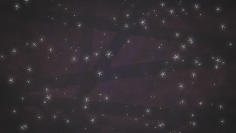 animation of white stars over black lines