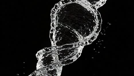 mesmerizing spiral of water displaying fluid dynamics in motion against a mysterious black background captured in stunning detail