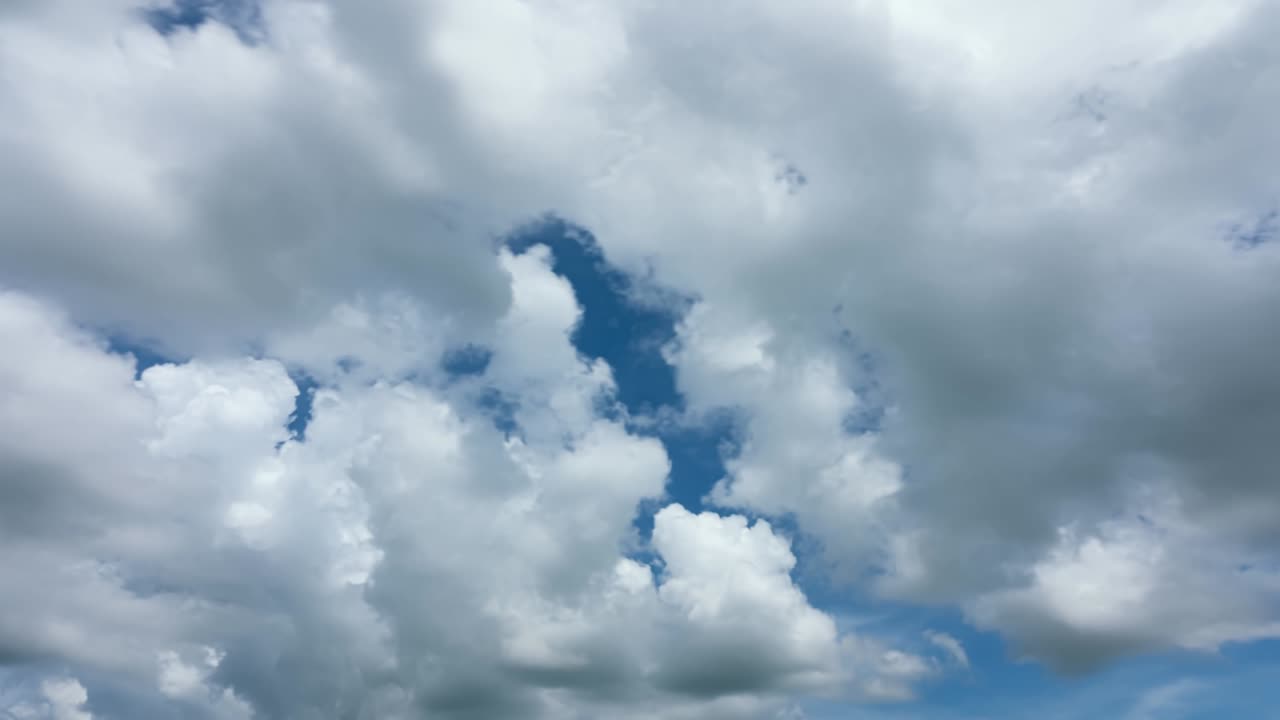 Summer Clouds background.Blue sky white clouds.Cloudscape timelapse Amazing summer blue sky Time Lapse. Nature sky good weather day nature environment background 4-K