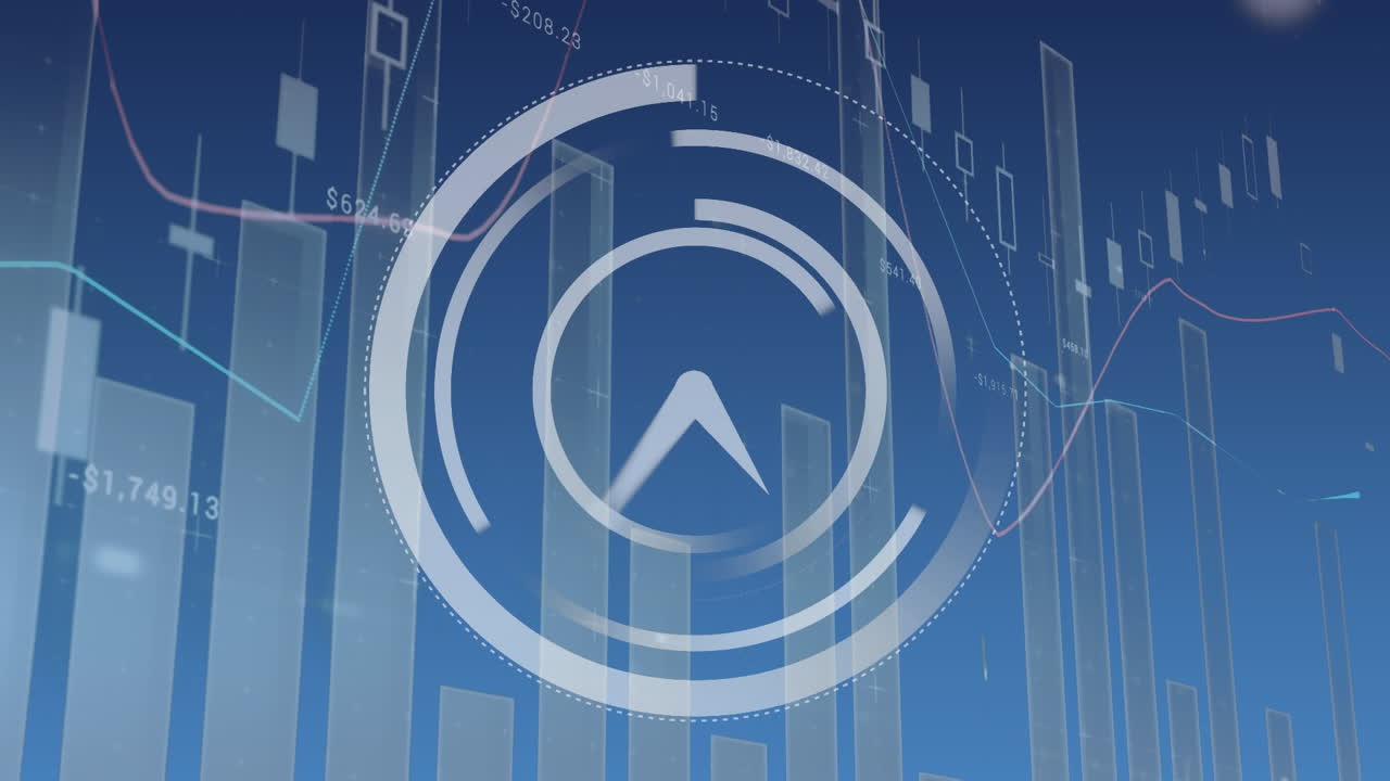 Clock with graphs and statistics