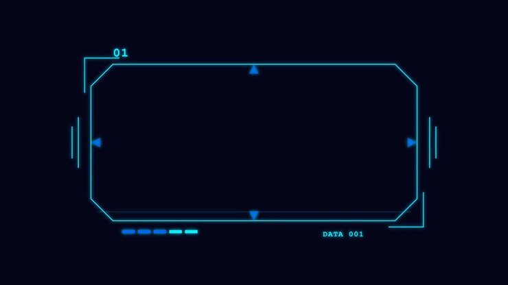 Futuristic Digital HUD Interface Frame Animation