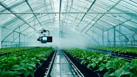 automated greenhouse with plant monitoring system