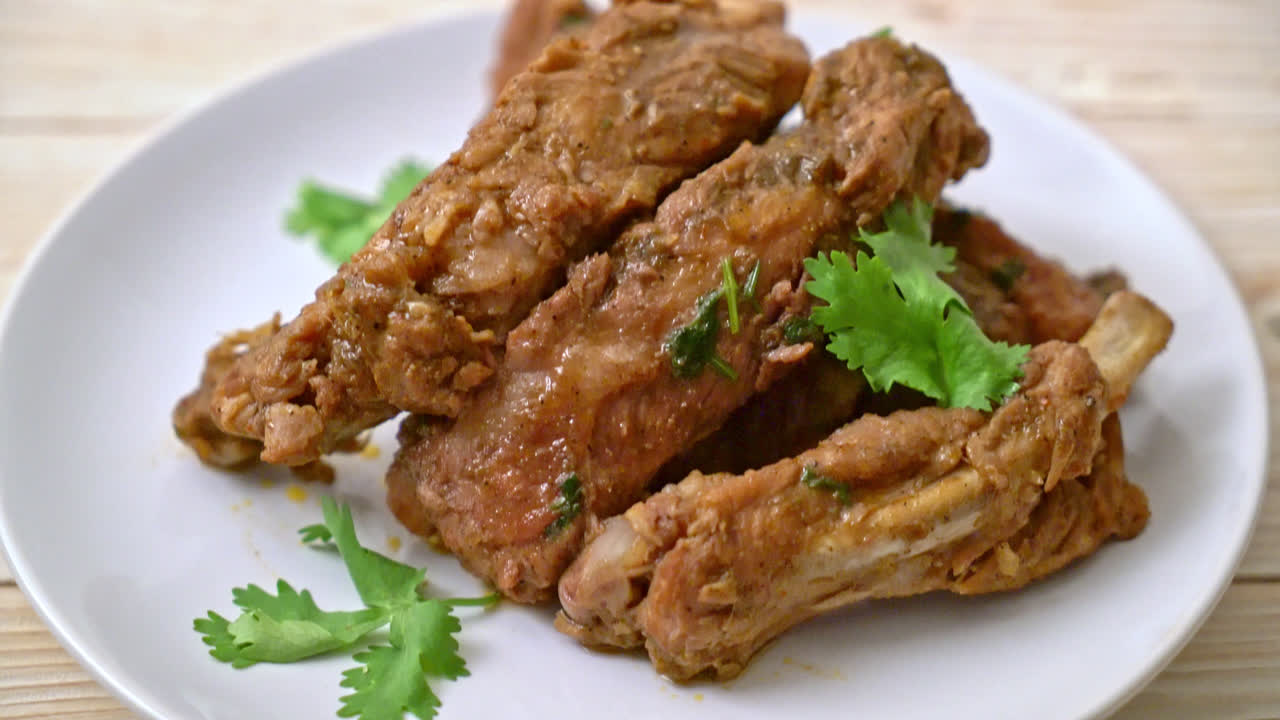 豚カルビのソース焼き