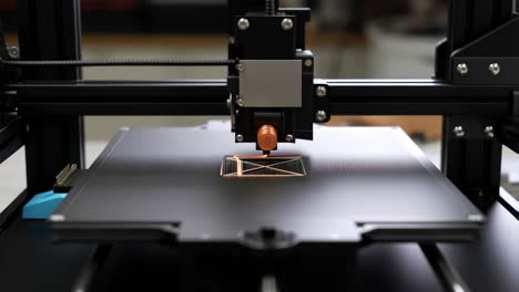 a 3d printer creating a design