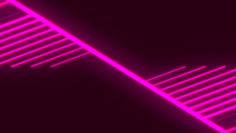 dynamic pink line on a black background