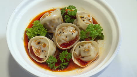 spicy chinese dumplings