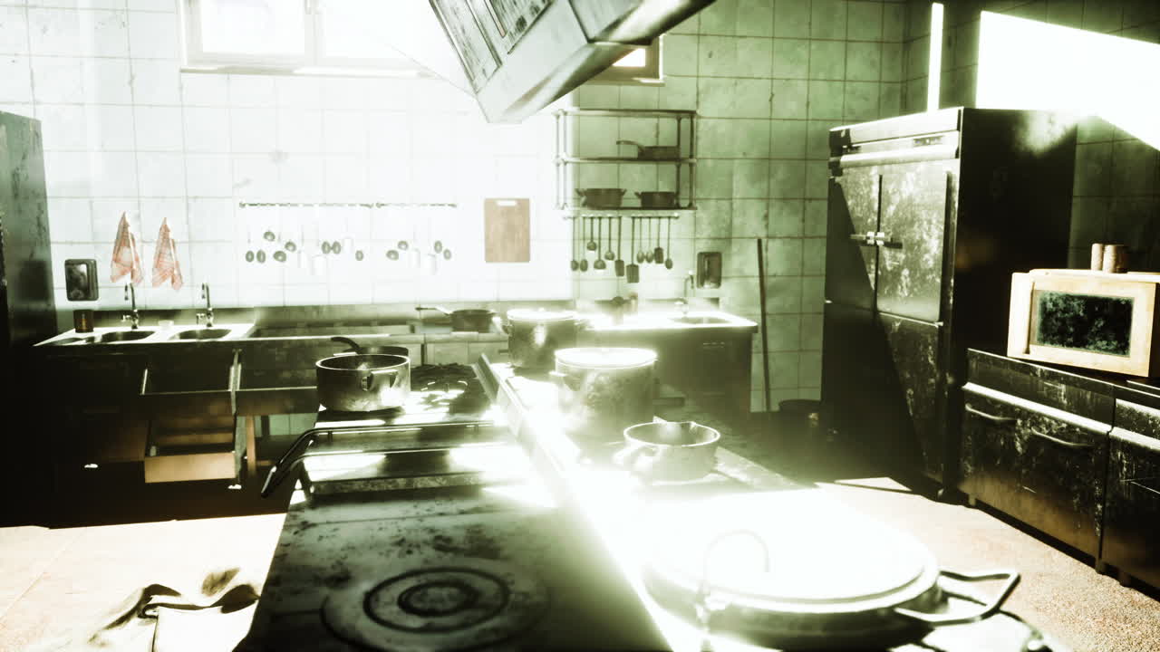 더럽고 버려진 상업용 부