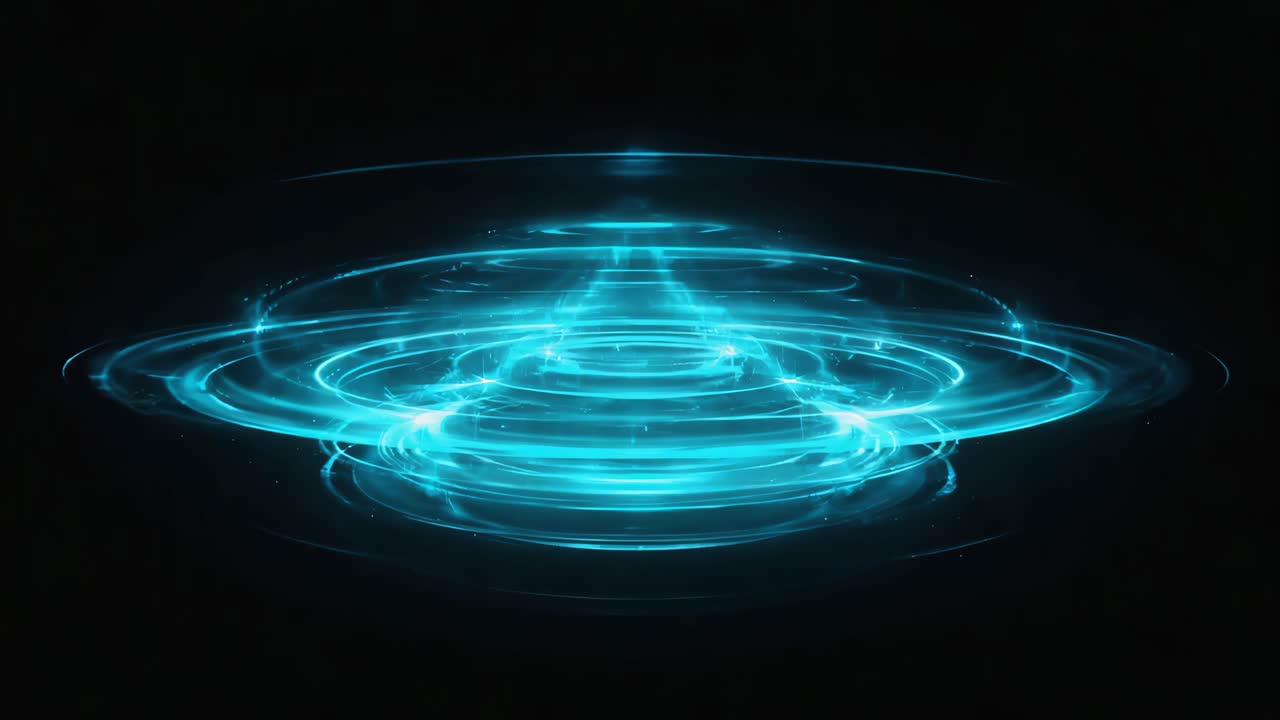 Abstract Blue Energy Glow Effect