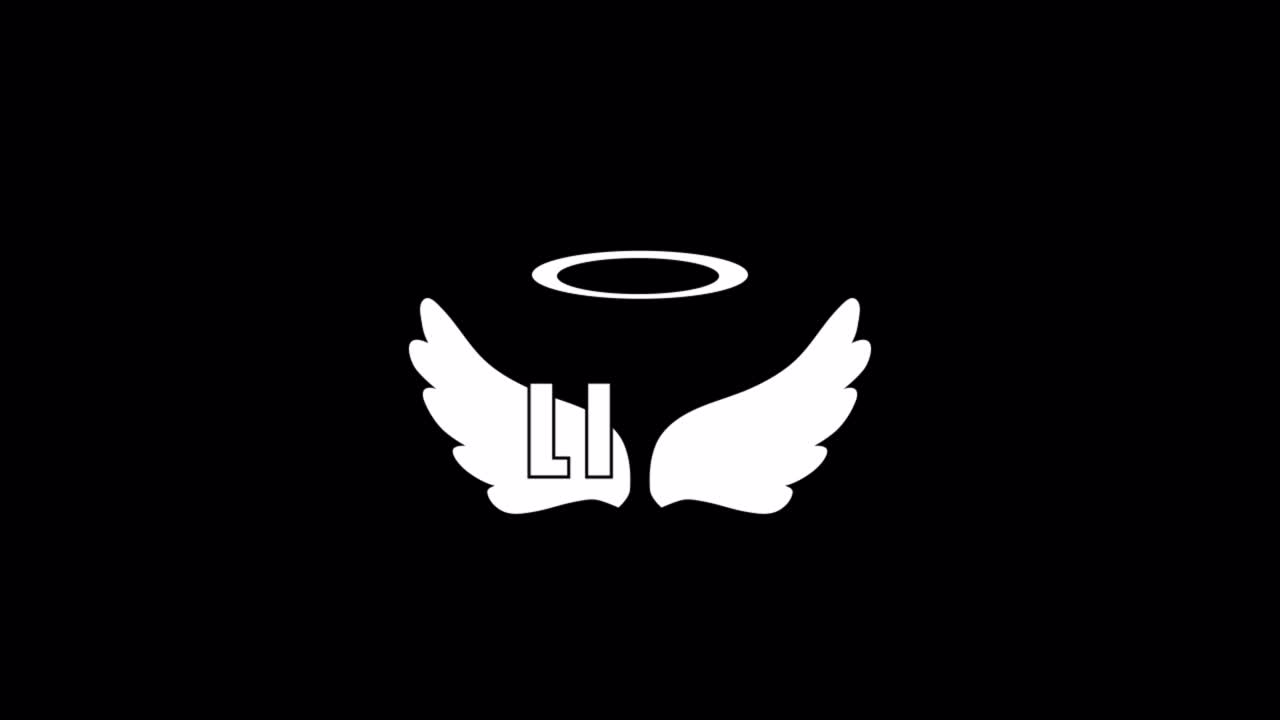 Angel ring streaming Text animation 1080p - 30 fps - Alpha Channel