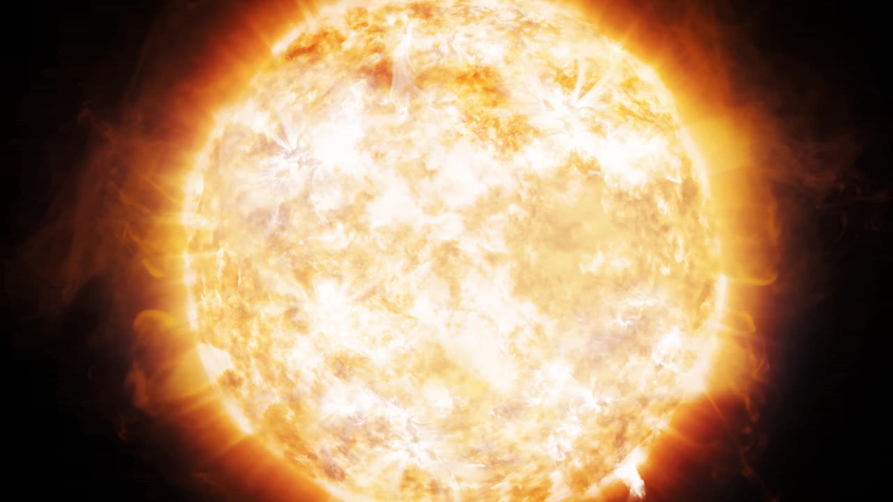 Animation of coronal emissions and prominences on the Sun in space