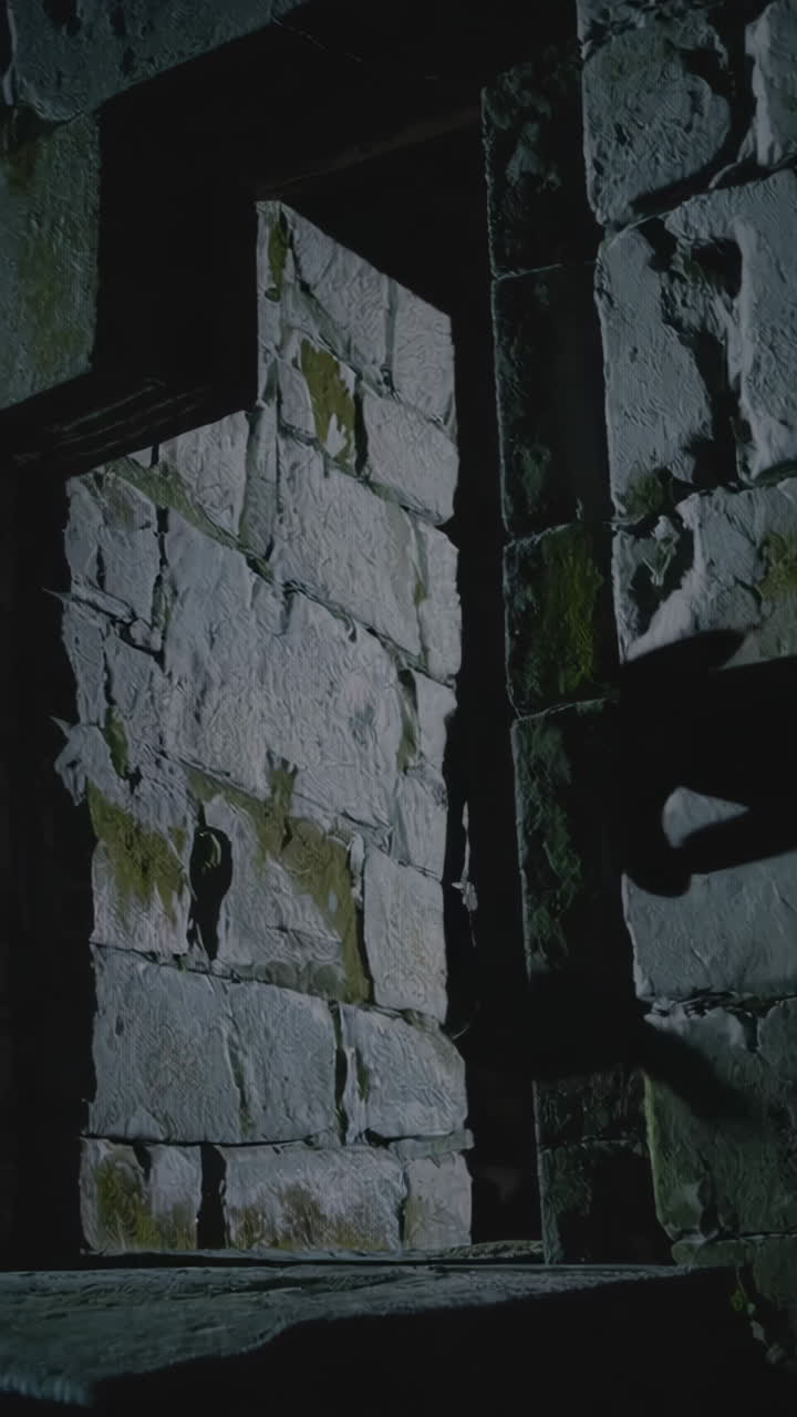 Old Stone Wall with Snow