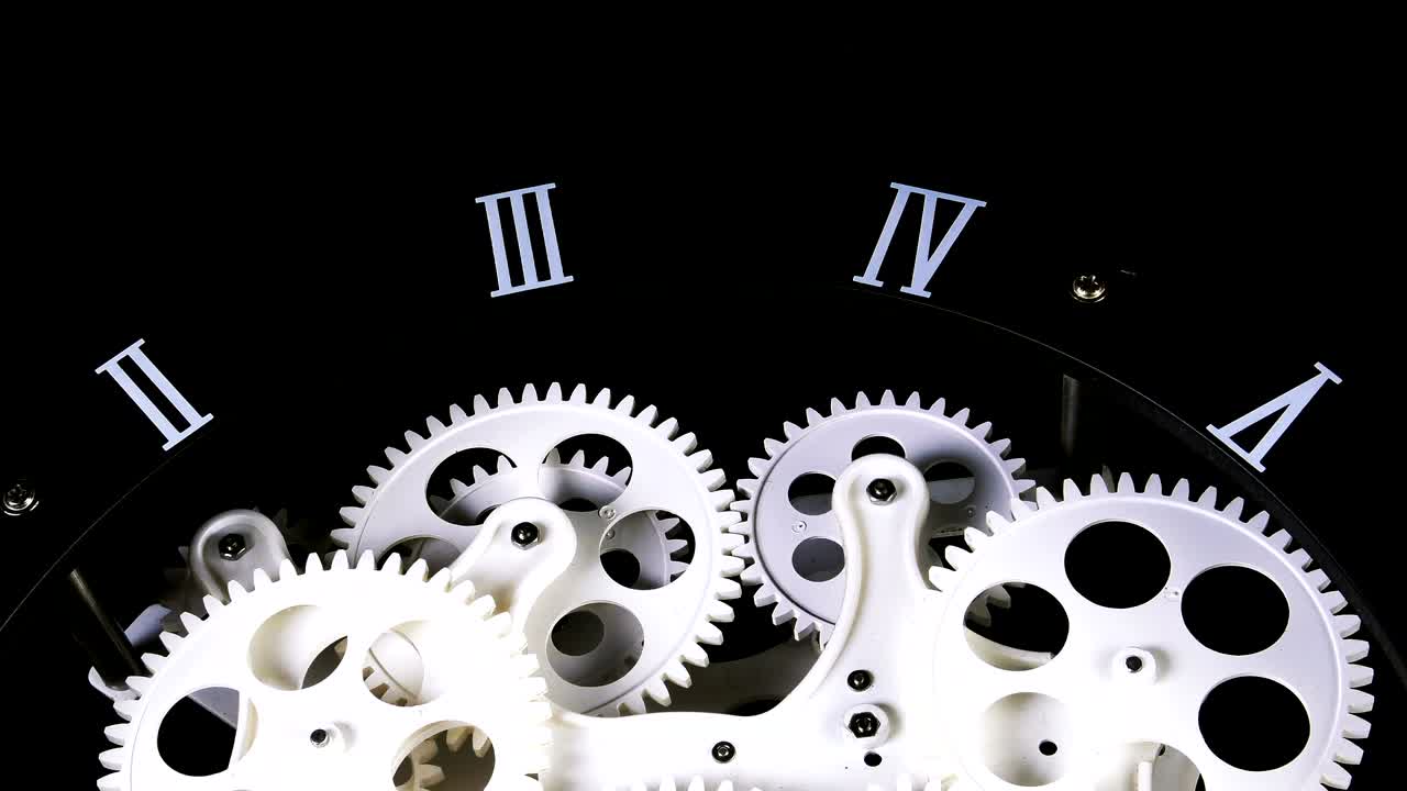 Abstract Retro Clock Gears