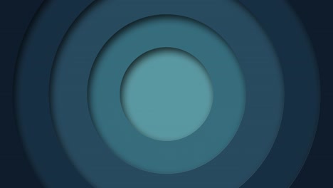 abstracto logotipo patrón promocional de círculos con el efecto de desplazamiento azul anillos limpios animación fondo abstracto para presentación de negocios bucle sin costuras 4k render