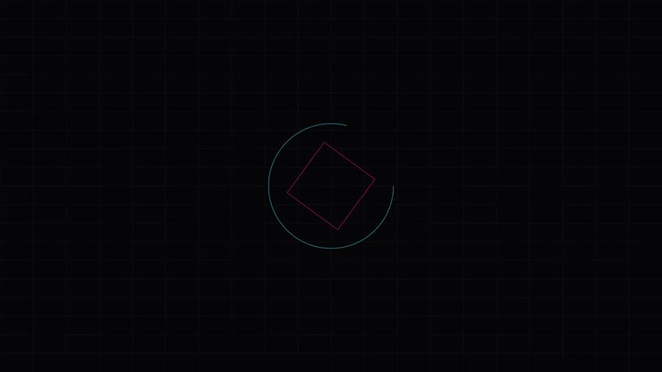 Abstract Motion Graphics Featuring Data Visualization and Geometric Shapes