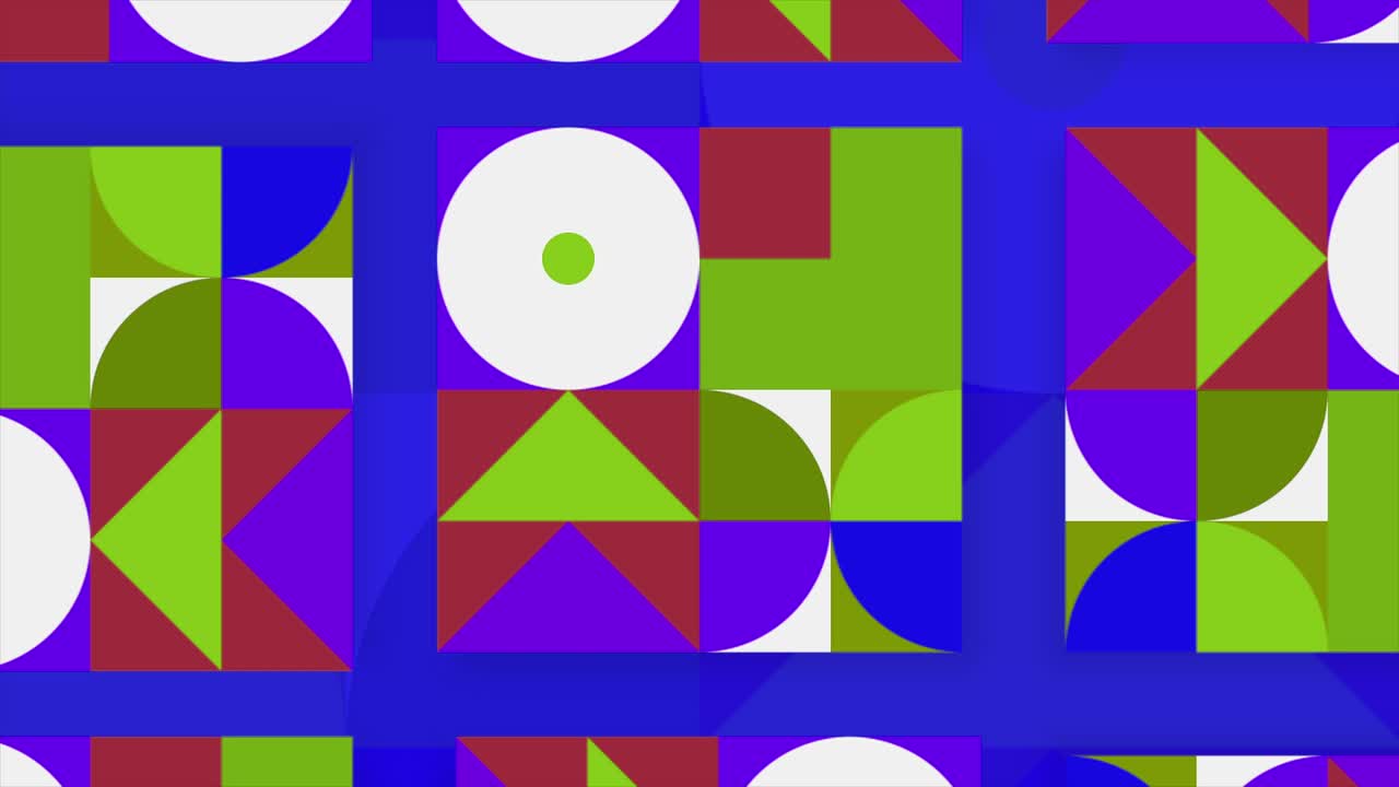 fondo con patrones geométricos coloridos