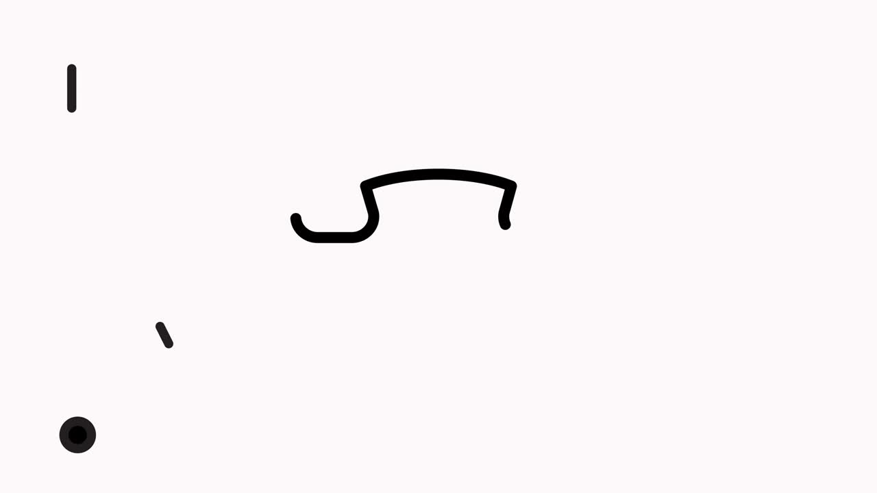 알파와 함께 고대 및 빈티지 전화 라인 아이콘 애니메이션