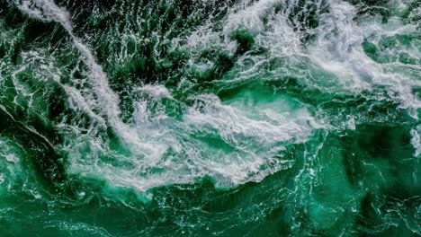 Waves-of-water-of-the-river-and-the-sea-meet-each-other-during-high-tide-and-low-tide.