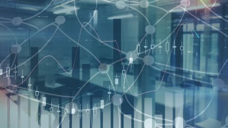 animación de las estadísticas y procesamiento de datos en la oficina