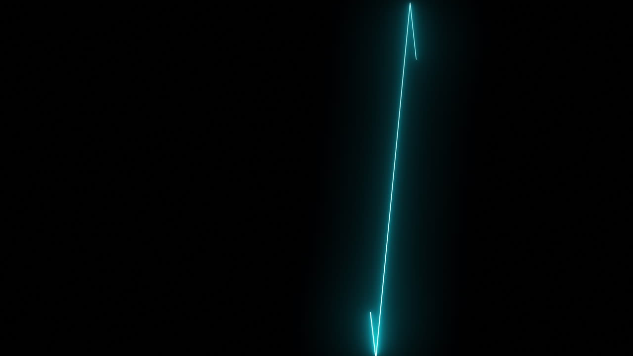 Linee al neon blu vibranti e luminose che zigzagano su uno sfondo nero. Perfetto per transizioni high-tech, visualizzatori musicali, sfondi per giochi e progetti a tema cyber-sicurezza. Ipnotico.