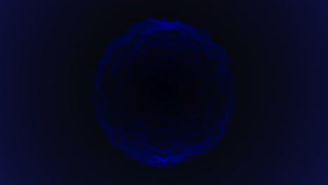 waves data abstract background. 3d digital blue sphere dots are connected in a network on an empty black background for overlay effect. technology, artificial intelligence, science, dataset concept.