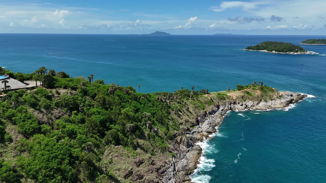 Coastal Scenery with Islands and Cliffs