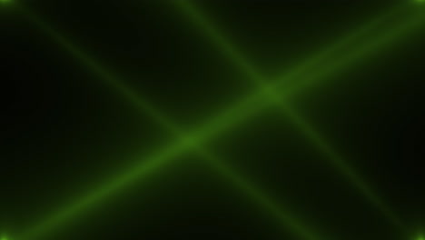 animation motion green glowing spotlight beams on dark background in stage 7