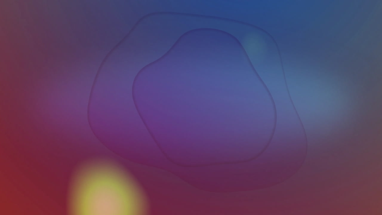 animación de formas abstractas y coloridas sobre un fondo de gradiente