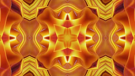 patrón ondulado líquido como el caleidoscopio con ondas, gradiente multicolor. 3d elegante abstracto en bucle bg, estructura simétrica ondulada de vidrio líquido brillante. animación fluida colorida de moda de 4k.